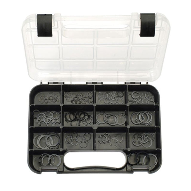 Champion GJ Grab Kit: 115-piece Imperial Circlip set for 1/4 to 3/4 inch shafts, ideal for mechanics and DIY projects.