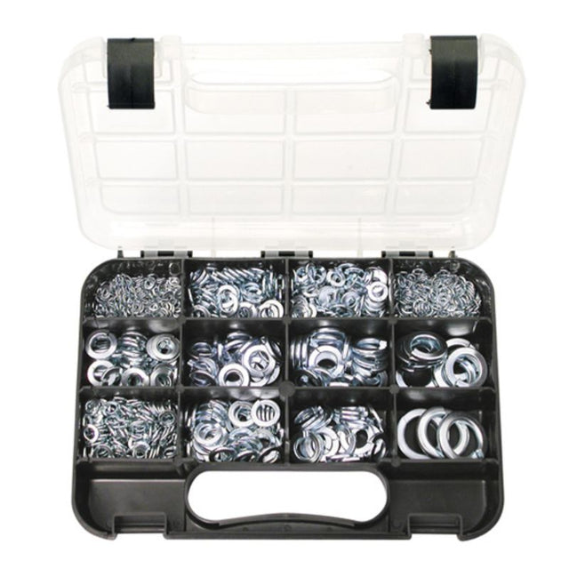 Champion GJ Grab Kit with 933 zinc-plated spring washers in metric and imperial sizes, designed for durability and versatility.