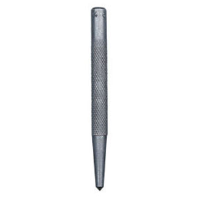 Groz Centre Punch - 1/8in (3mm) made from carbon steel with knurled grip for precise marking on metal, wood, or plastic.