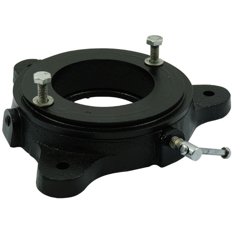 Groz swivel base for GZ35401 bench vice enables 360° rotation and easy angle adjustments for versatile workspace use.