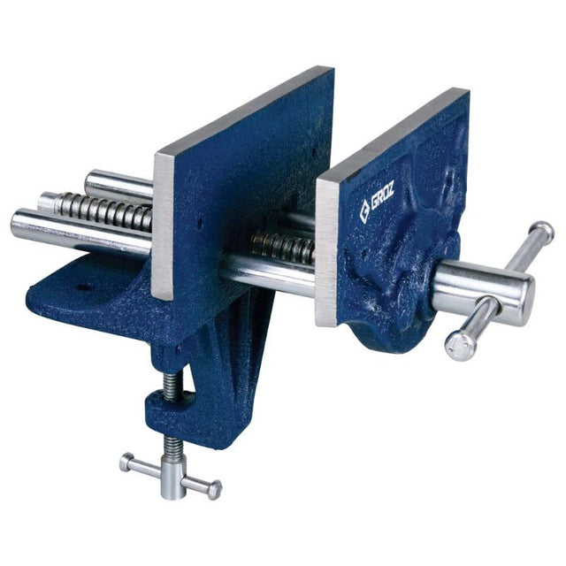 Groz Portable Woodworking Vice 6in, durable and portable for precise clamping in woodworking projects. Ideal for craftsmen.