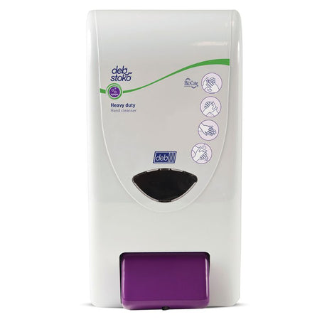 Wall-mounted Deb Stoko Cleanse Heavy 2L Dispenser with BioCote technology for superior hygiene and durable design.