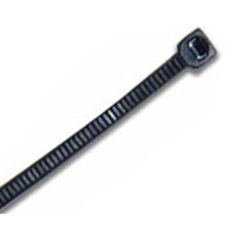 ISL 100 x 2.5mm black UV Nylon cable ties, durable, 8.2kg strength, for effective indoor and outdoor cable management.