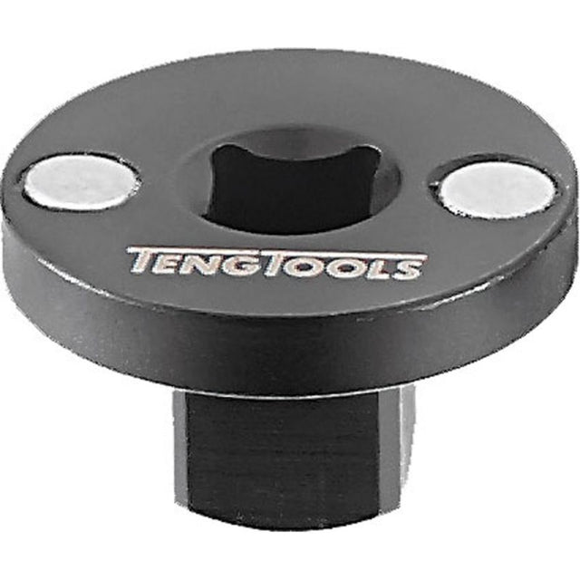 Teng 1/4F:3/8M Magnetic Adaptor converting 1/4" to 3/8" with embedded magnets for secure, efficient use in tight spaces.