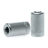 Teng 1/4in drive coupler adaptor for 1/4in hex bits, durable chrome vanadium steel, designed for secure tool connections.