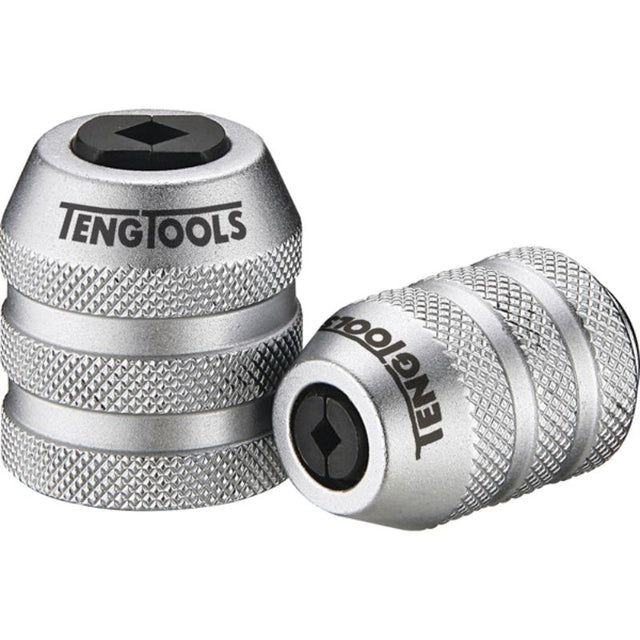 Teng 1/4in Drive Tap Chuck securely holds taps M5-M12; durable, compact 25mm design for precision tapping in tight spaces.