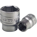 Teng 3/8in Drive Socket 13/16in: Durable chrome vanadium steel socket perfect for automotive tasks and easy ratchet connection.