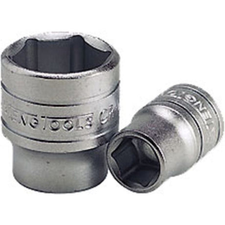 Teng 3/8in Drive Socket 12mm, durable chrome vanadium steel tool for reliable fastener applications and efficient maintenance tasks.