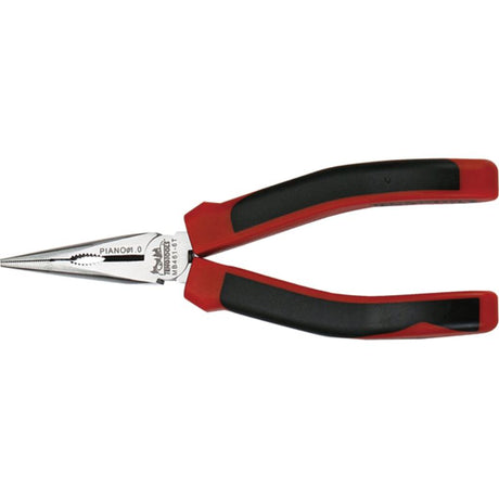 Teng MB 6in TPR Long Nose Plier with ergonomic grip, serrated jaws, and chrome molybdenum steel for precision tasks.