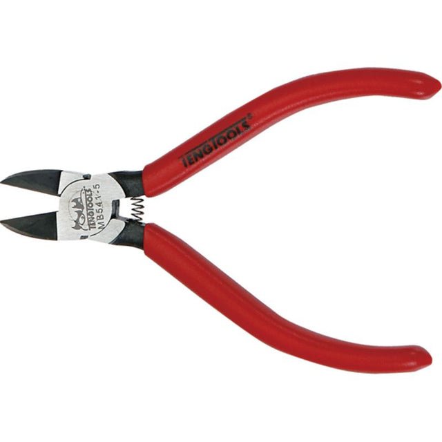 7-inch Teng MB Flush-Cut Pliers with ergonomic grips, designed for precise cutting of cable ties and soft materials.