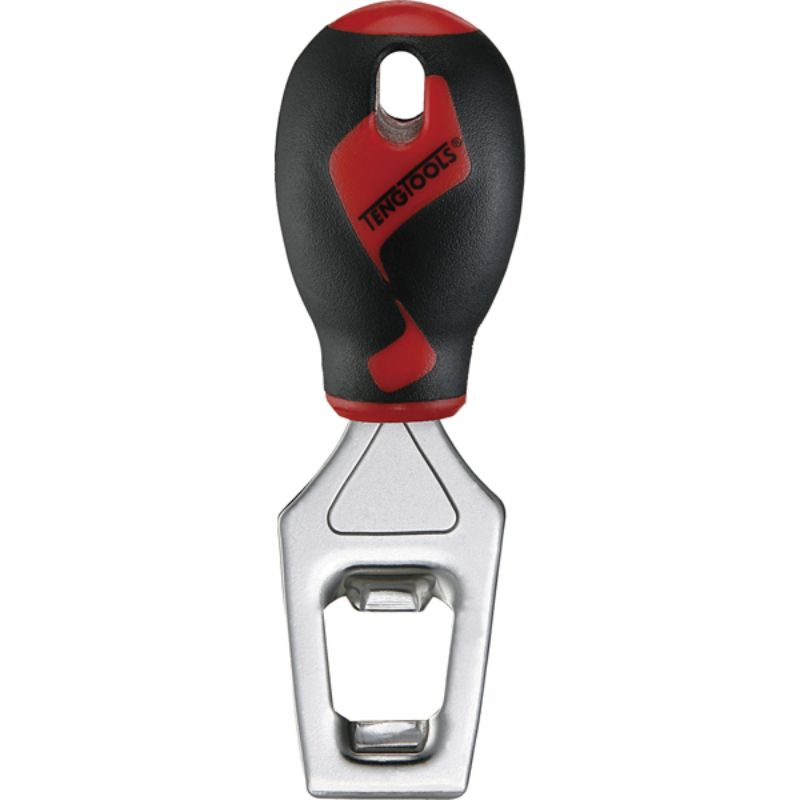 Sleek Teng 'MD' Bottle Opener with ergonomic grip, ideal for effortlessly opening bottles at home or on-the-go.