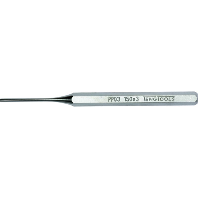 Teng Parallel Pin Punch 3mm: Durable steel tool for precise pin alignment and easy removal, ideal for woodworking and metalworking.