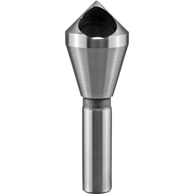 High-speed steel countersink drill with 12mm shank for 20-25mm cross holes, ensuring clean finishes and precision.