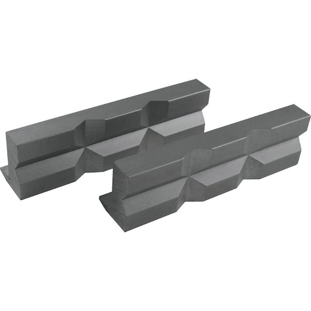 ITM Soft Vice Jaws with Aluminum Prism Face, 100mm, protect workpieces with magnetic secure hold for precision woodworking and metalworking.