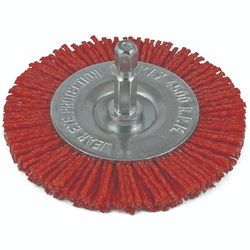 ITM Nylon Spindle Mounted Wheel Brush 75mm