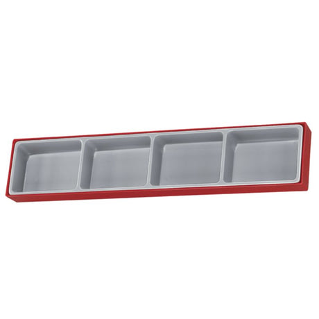 Teng Add-On Compartment TTX-Tray with 4 spacious slots for organized tool storage in tool boxes and roller cabinets.