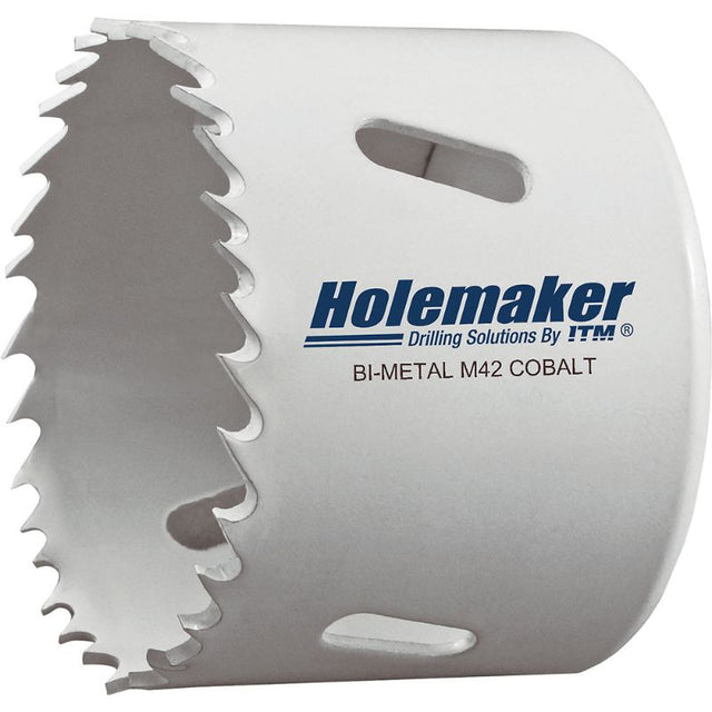 Bi-metal holesaw 16mm diameter for precision drilling in steel, wood, and plastics; features durable M42 cobalt teeth.