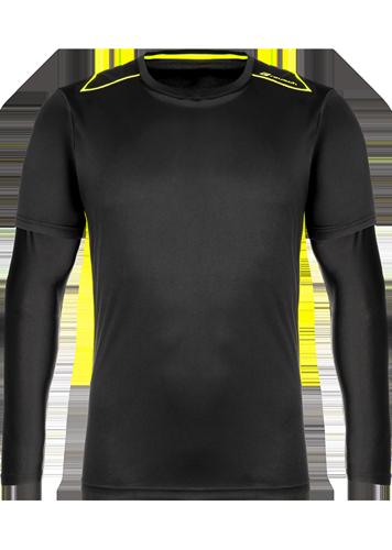 Long Sleeve Padded Goalkeeper Jersey Reusch Core Black/Yellow Size XL