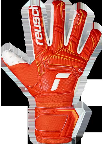 Goalkeeper Gloves Reusch Attrakt SpeedBump Bright Red Size 8