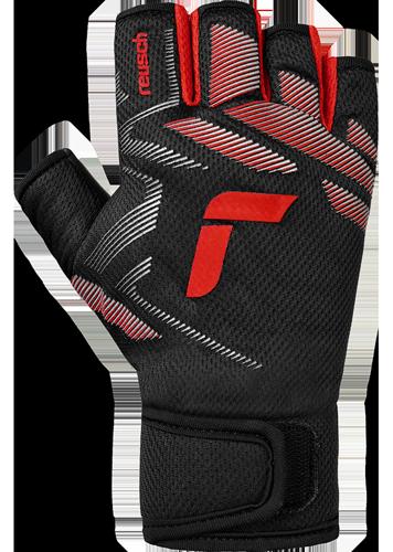 Futsal Goalkeeper Gloves Reusch Futsal Infinity Bright Red/Black Size 8