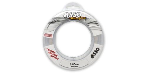 Nylon Fishing Leader Wrist Spool Asso Ultraflex 65m 40lb