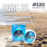 Surfcasting Nylon Fishing Line Asso Surf Blue 1000m 20lb