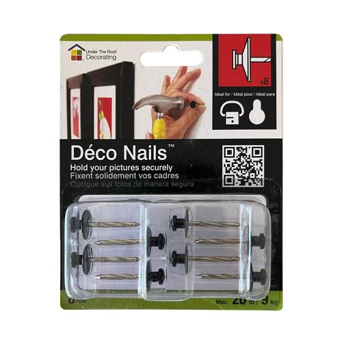 Decorative Picture Hanging Nails UTR Small Pack of 8