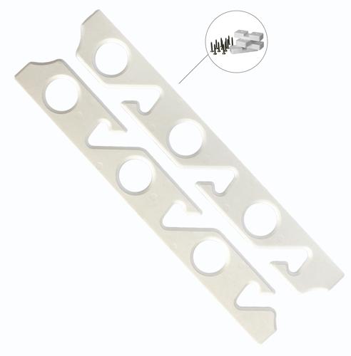 Fishing Rod Storage Rack Wall Mount 6 Rods White SO4140