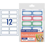 Avery Kids Durable Labels Dishwasher & Microwave Safe 44x19mm 60 Labels 41441
