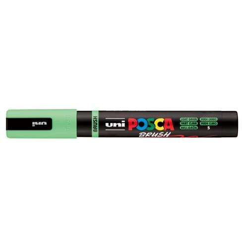 Uni Posca Marker 1-4mm  Medium Brush Tip Light Green PC-5BR