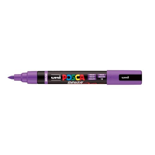 Uni Posca Marker 1-4mm  Medium Brush Tip Violet PC-5BR