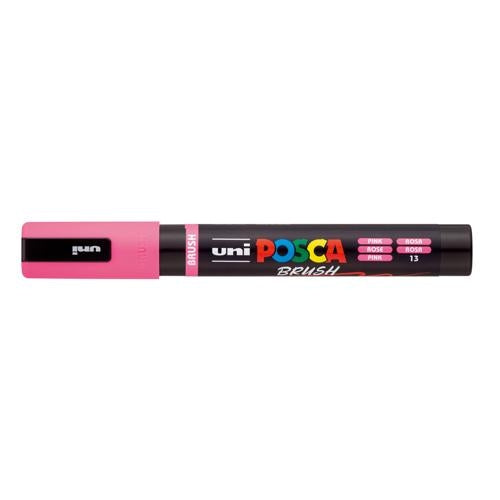 Uni Posca Marker 1-4mm  Medium Brush Tip Pink PC-5BR
