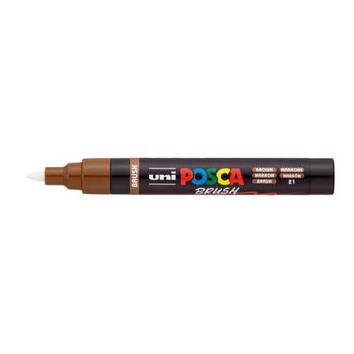 Uni Posca Marker 1-4mm  Medium Brush Tip Brown PC-5BR