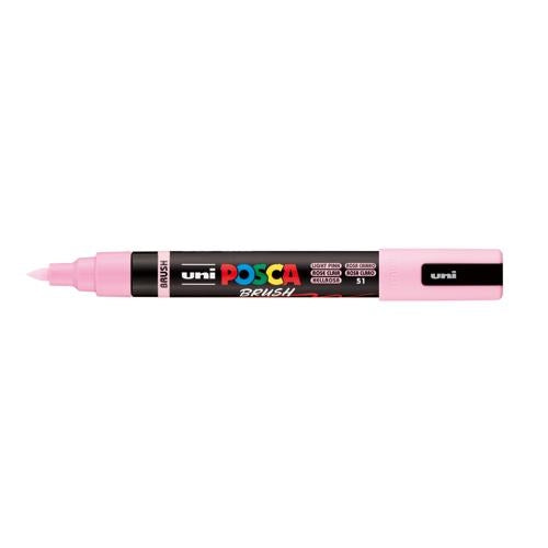 Uni Posca Marker 1-4mm  Medium Brush Tip Light Pink PC-5BR