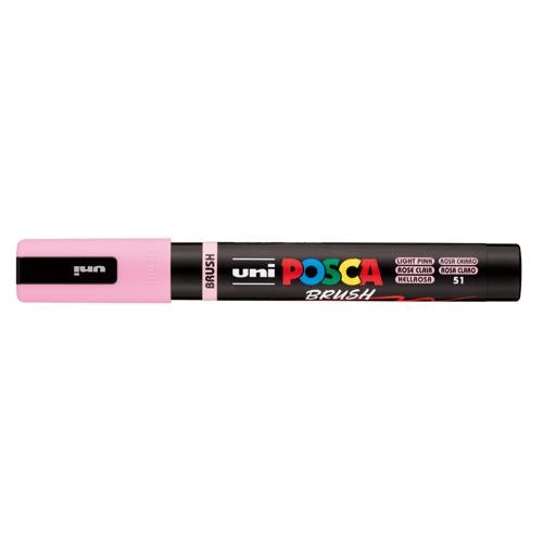 Uni Posca Marker 1-4mm  Medium Brush Tip Light Pink PC-5BR