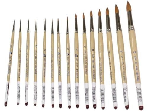 DAS S225 Red Sable Round Brush #0