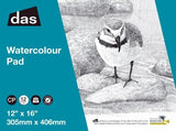 DAS Watercolour Pad (Wrybill) 12x16 300gsm 12 Sheet