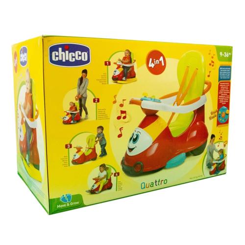 CHICCO QUATTRO 4 IN 1 RED RIDE ON