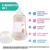 CHICCO BOTTLE: PERFECT5 SIL 150ML 0M+ SLOW NATL