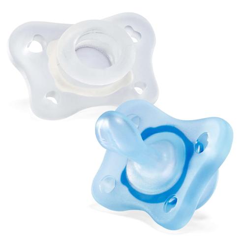 CHICCO SOOTHER:PHYSIO MINISOFT BLU SIL 0-2M 2PC