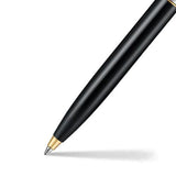 SHEAFFER SENTINEL MATT BLACK/CHRM CAP GOLD TRIM BALLPOINT PEN