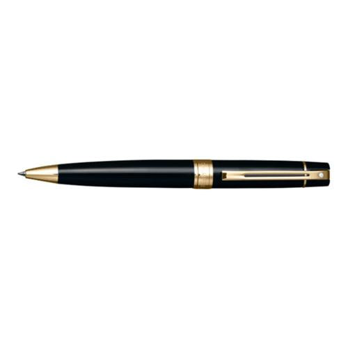 SHEAFFER SELECT ITEM 328 300 ETCHED MATT BLACK/GLOSS CAP/GOLD BALLPOINT PEN
