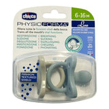 CHICCO SOOTHER:PH SOFT LUXE SIL 6-16M 2PC G/G