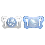 CHICCO SOOTHER:PHYSIO MICRO SIL 0-2M BLUE 2PC
