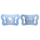 CHICCO SOOTHER:PHYSIO MICRO SIL 0-2M BLUE 2PC