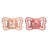 CHICCO SOOTHER:PHYSIO LIGHT PINK SIL 16-36M 2PC