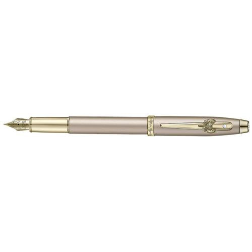 SHEAFFER EMILY IN PARIS 100 CHAMPAGNE GOLD/BOW CLIP FOUNTAIN PEN FINE NIB
