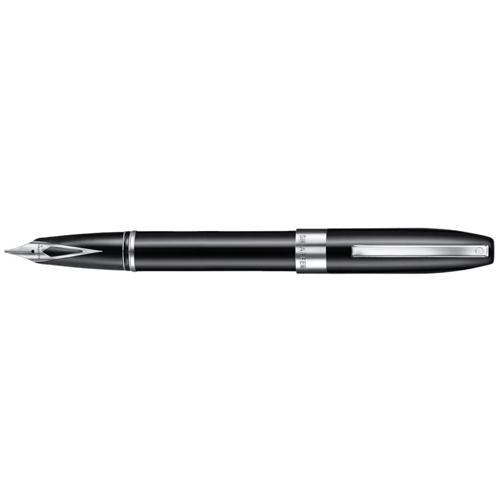SHEAFFER LEGACY BLACK/CHROME TRIM FOUNTAIN PEN FINE NIB