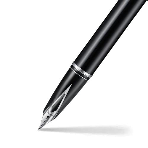 SHEAFFER LEGACY BLACK/CHROME TRIM FOUNTAIN PEN FINE NIB