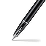 SHEAFFER LEGACY BLACK/CHROME TRIM FOUNTAIN PEN FINE NIB